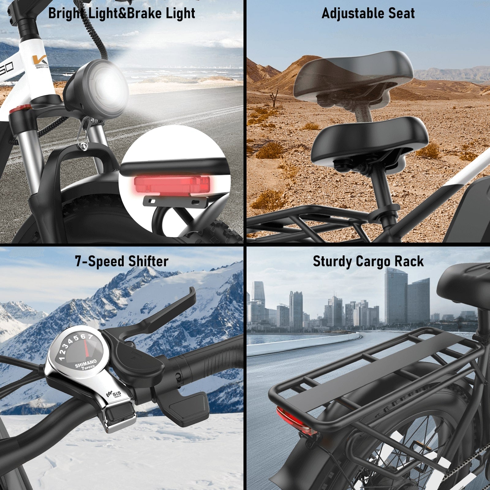 EDIKANI ED-S01 Fat Tire Electric Bike-10
