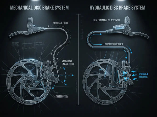 Mechanical vs Hydraulic Disc Brakes on Off-Road Electric Bikes