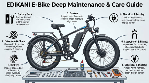 EDIKANI E-Bike Deep Maintenance and Care Guide