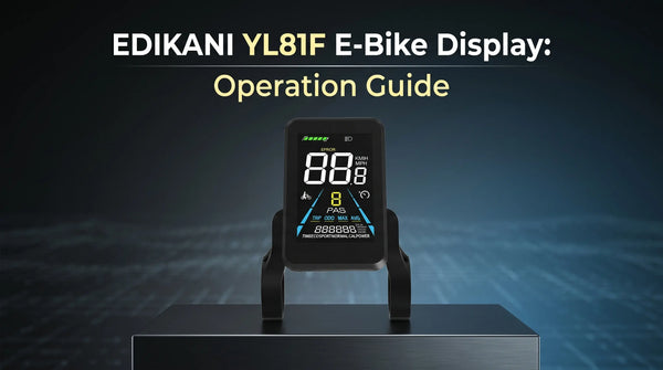EDIKANI YL81F E-Bike Display: Operation Guide