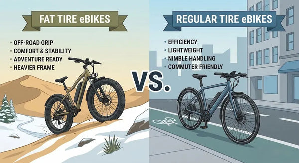 Fat Tire vs. Regular Tire eBikes: Which One is Right for You?