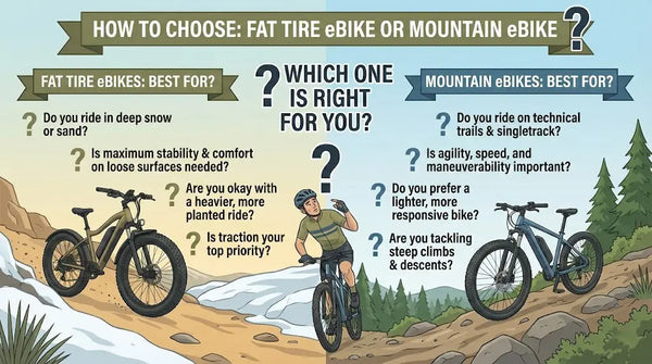 How to Choose Fat Tire Electric Bike or Mountain Electric Bike