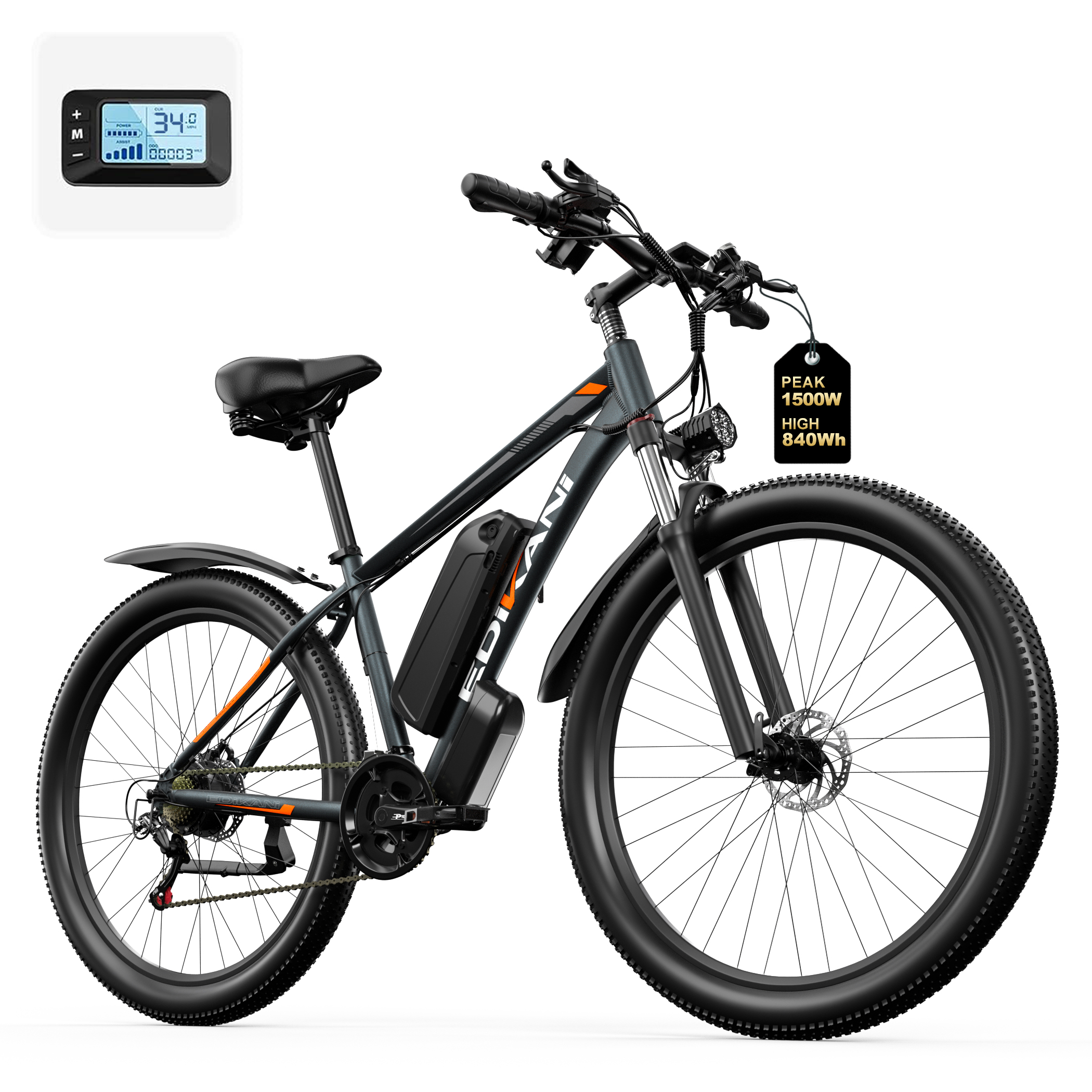 EDIKANI ED-MA01 1500W Peak Motor Mountain Electric Bike