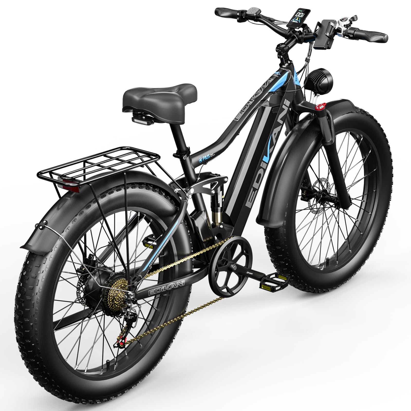 EDIKANI ED-SF01 2000W Peak Motor Fat Tire Electric Bike