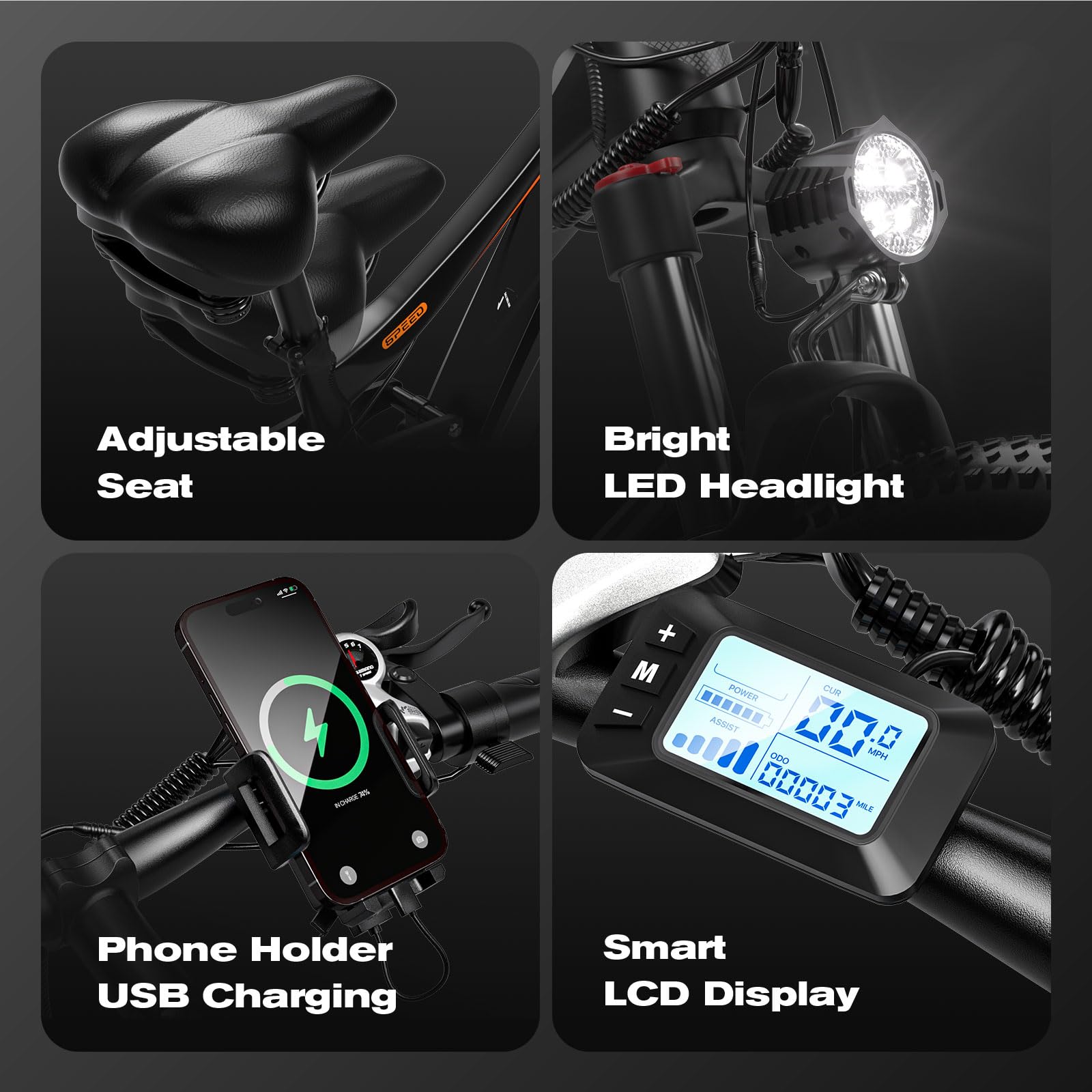 EDIKANI ED-ST01 1500W Peak Motor Mountain Electric Bike