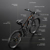 EDIKANI ED-ST01 1500W Peak Motor Mountain Electric Bike - Image 6