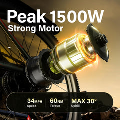 EDIKANI ED-MA01 1500W Peak Motor Mountain Electric Bike