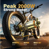 EDIKANI ED-SF01 2000W Peak Motor Fat Tire Electric Bike - Image 8