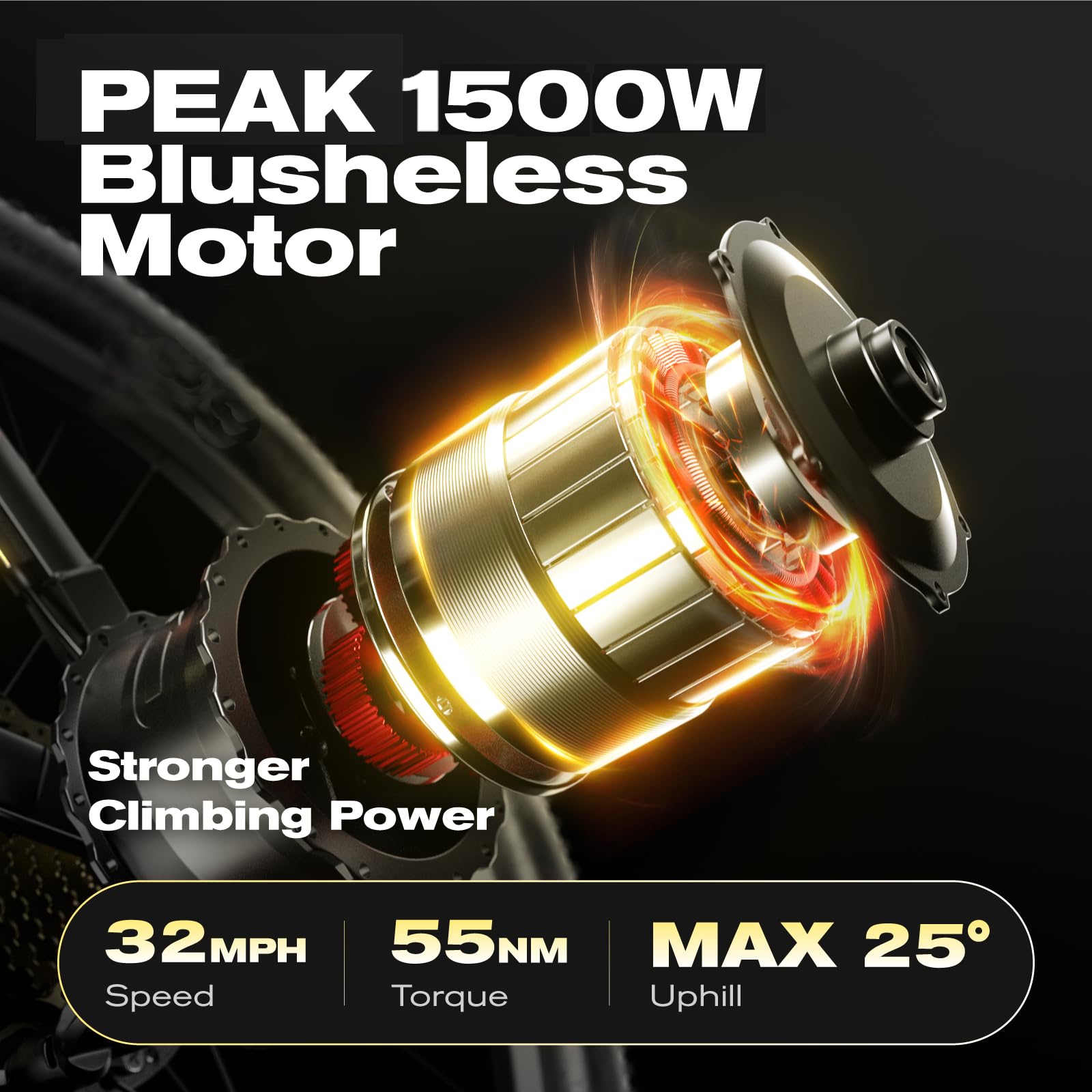 EDIKANI ED-ST01 1500W Peak Motor Mountain Electric Bike