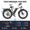 EDIKANI ED-S01 1500W Peak Motor Fat Tire Electric Bike - Image 7