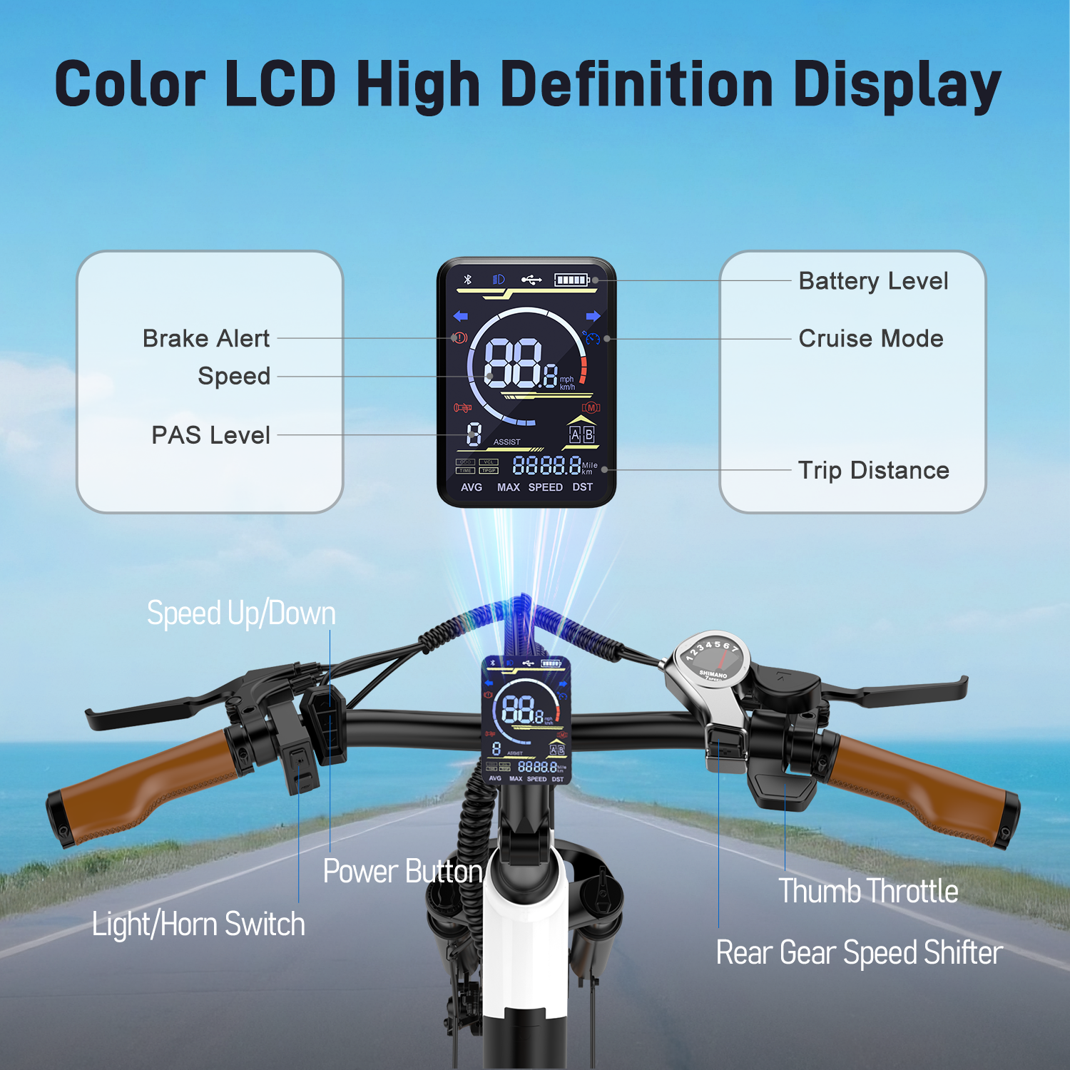 EDIKANI ED-M02 1500W Peak Moter Mountain Electric Bike