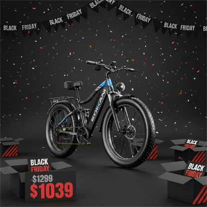 EDIKANI ED-SF01 2000W Peak Motor Fat Tire Electric Bike