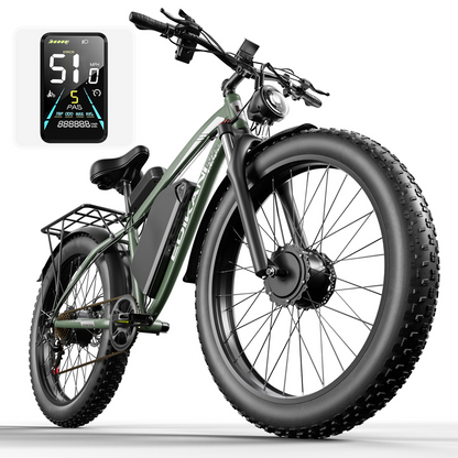EDIKANI ED-SN01 5000W Peak Dual Motor Fat Tire Electric Bike