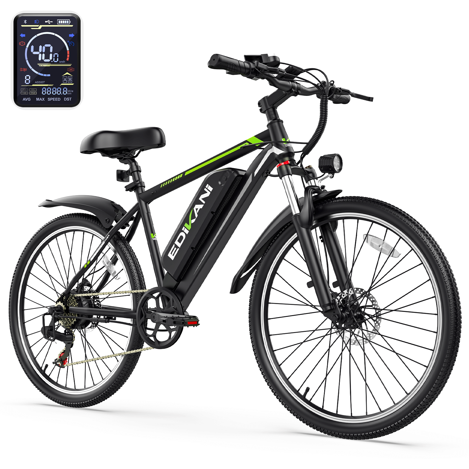EDIKANI ED-M01 1000W Peak Motor Mountain Electric Bike