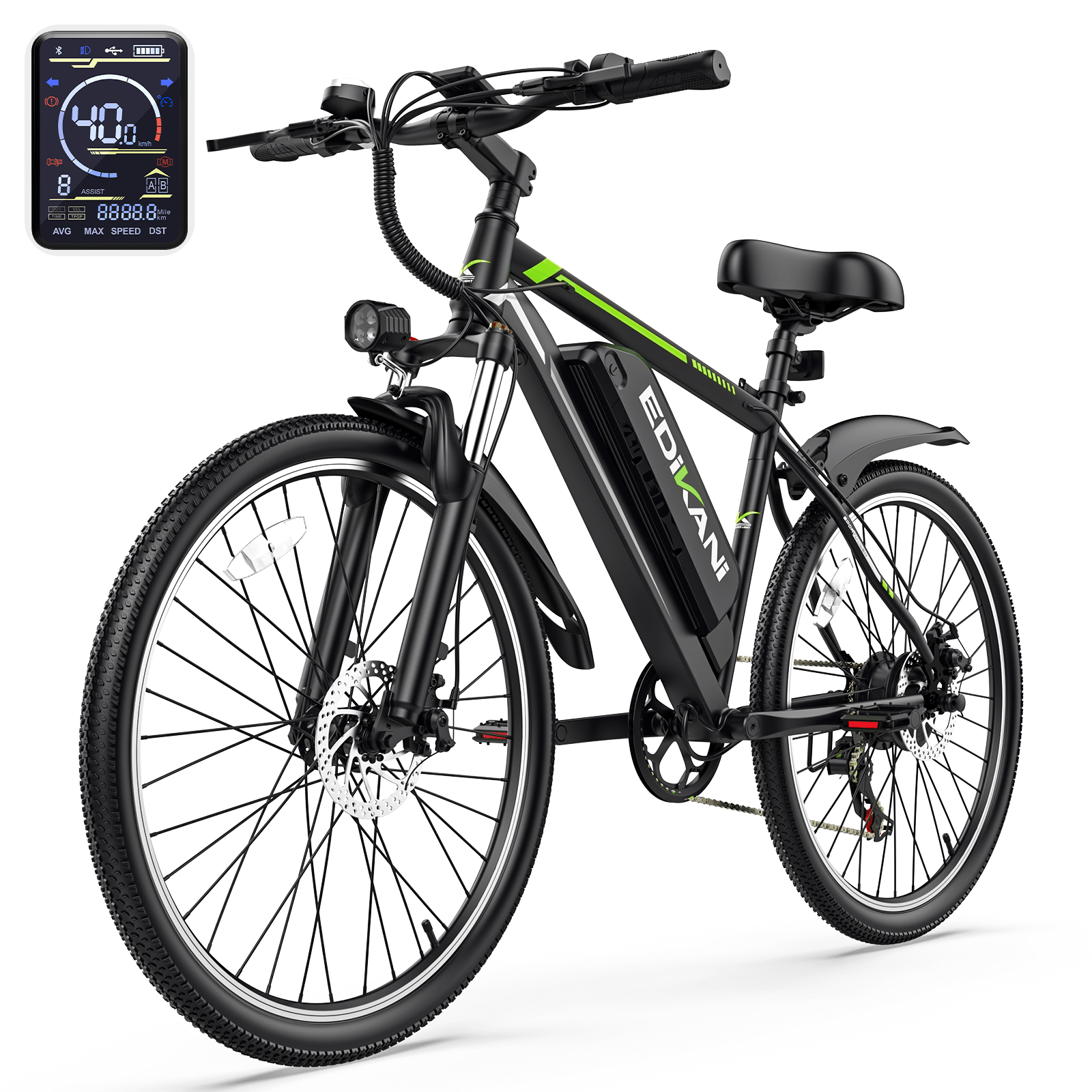 EDIKANI ED-M01 1000W Peak Motor Mountain Electric Bike
