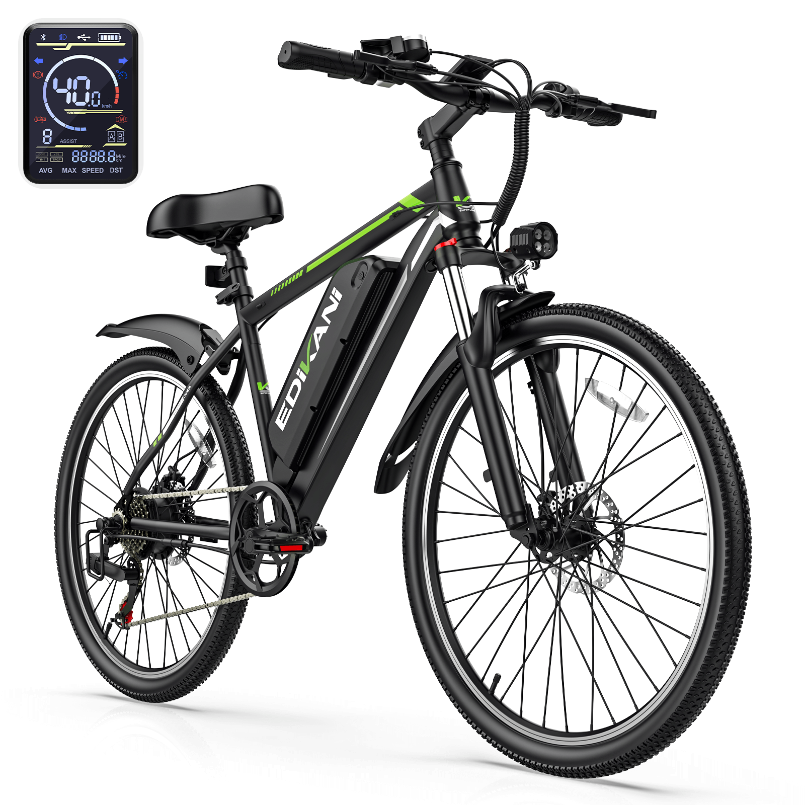 EDIKANI ED-M01 1000W Peak Motor Mountain Electric Bike