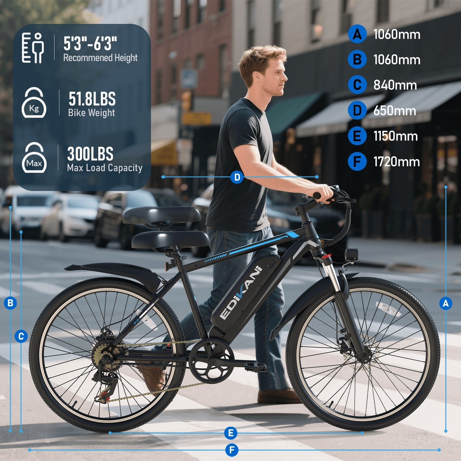 EDIKANI ED-M01 Mountain Electric Bike-11