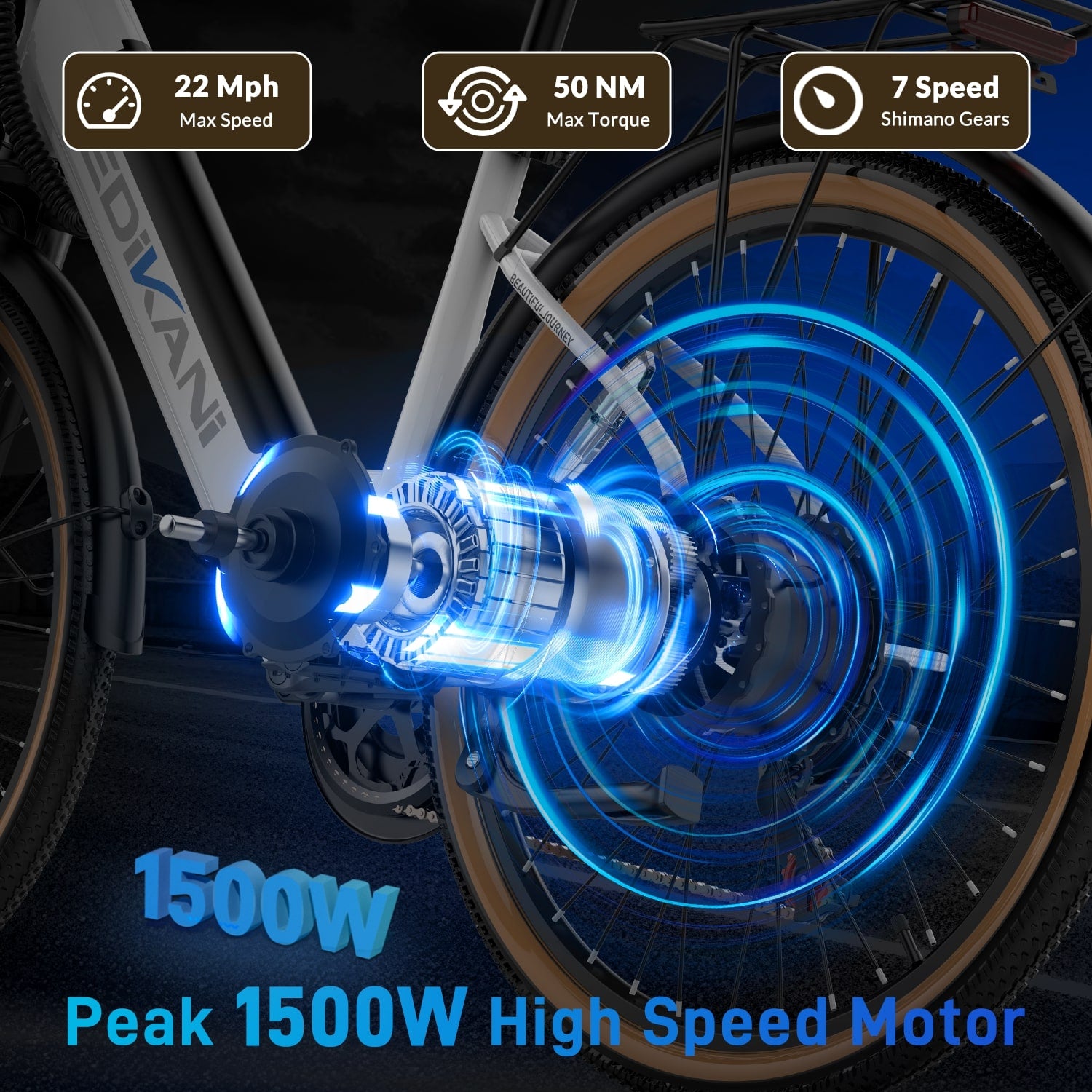 EDIKANI ED-M02 Mountain Electric Bike-7