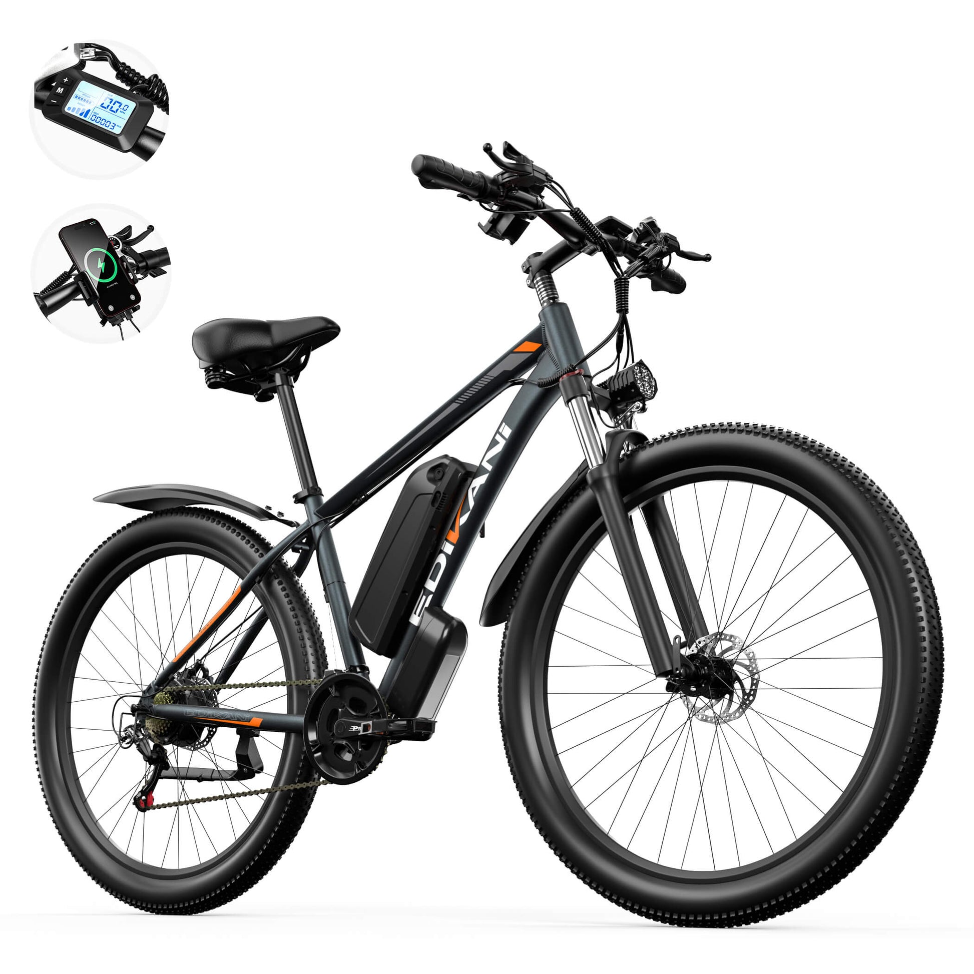 EDIKANI ED-MA01 1500W Peak Motor Mountain Electric Bike-2