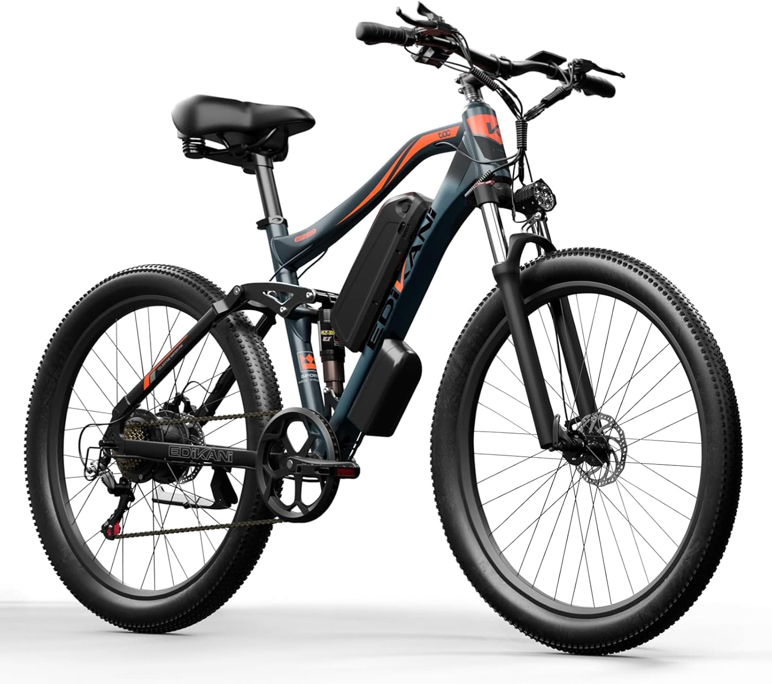 EDIKANI ED-ST01 Mountain Electric Bike Black Orange