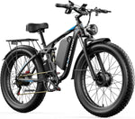 EXRBYKO 26" Full Suspension 3000W Peak Dual Motor Fat Tire Electric Bike-1