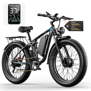 EXRBYKO EX-R05 3000W Peak Dual Motor 26" Full Suspension Fat Tire Electric Bike-1