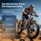 EXRBYKO EX-R05 3000W Peak Dual Motor 26" Full Suspension Fat Tire Electric Bike-10