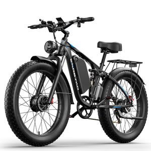 EXRBYKO EX-R05 3000W Peak Dual Motor 26" Full Suspension Fat Tire Electric Bike-4