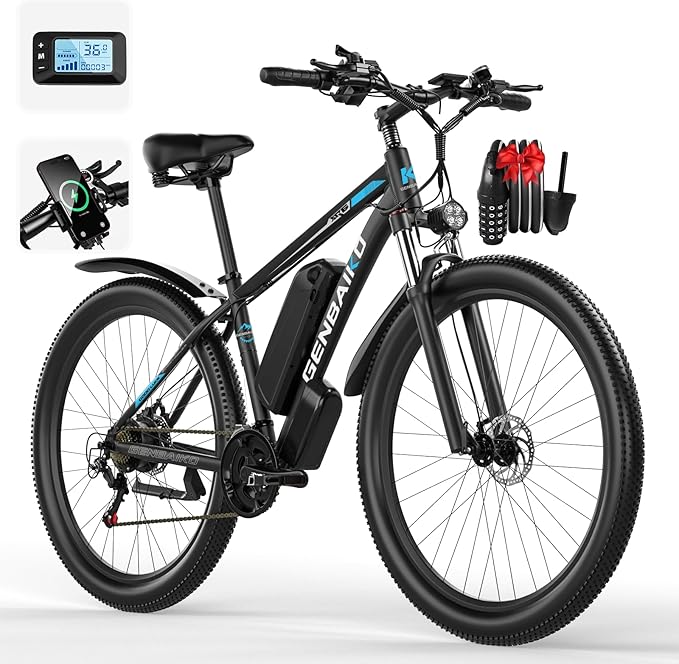 electric bicycle 1500w GENBAIKO GE08 1500W Peak Electric Mountain Bike