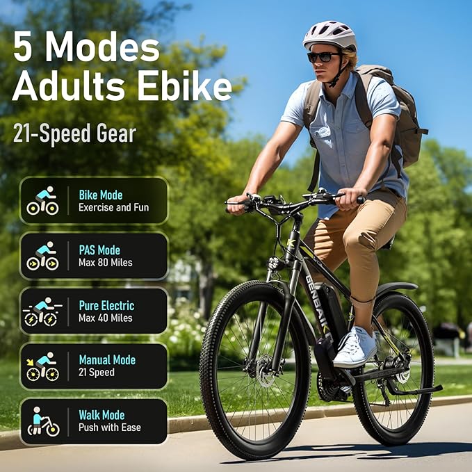 GENBAIKO GE08 1500W Peak Electric Mountain Bike-7