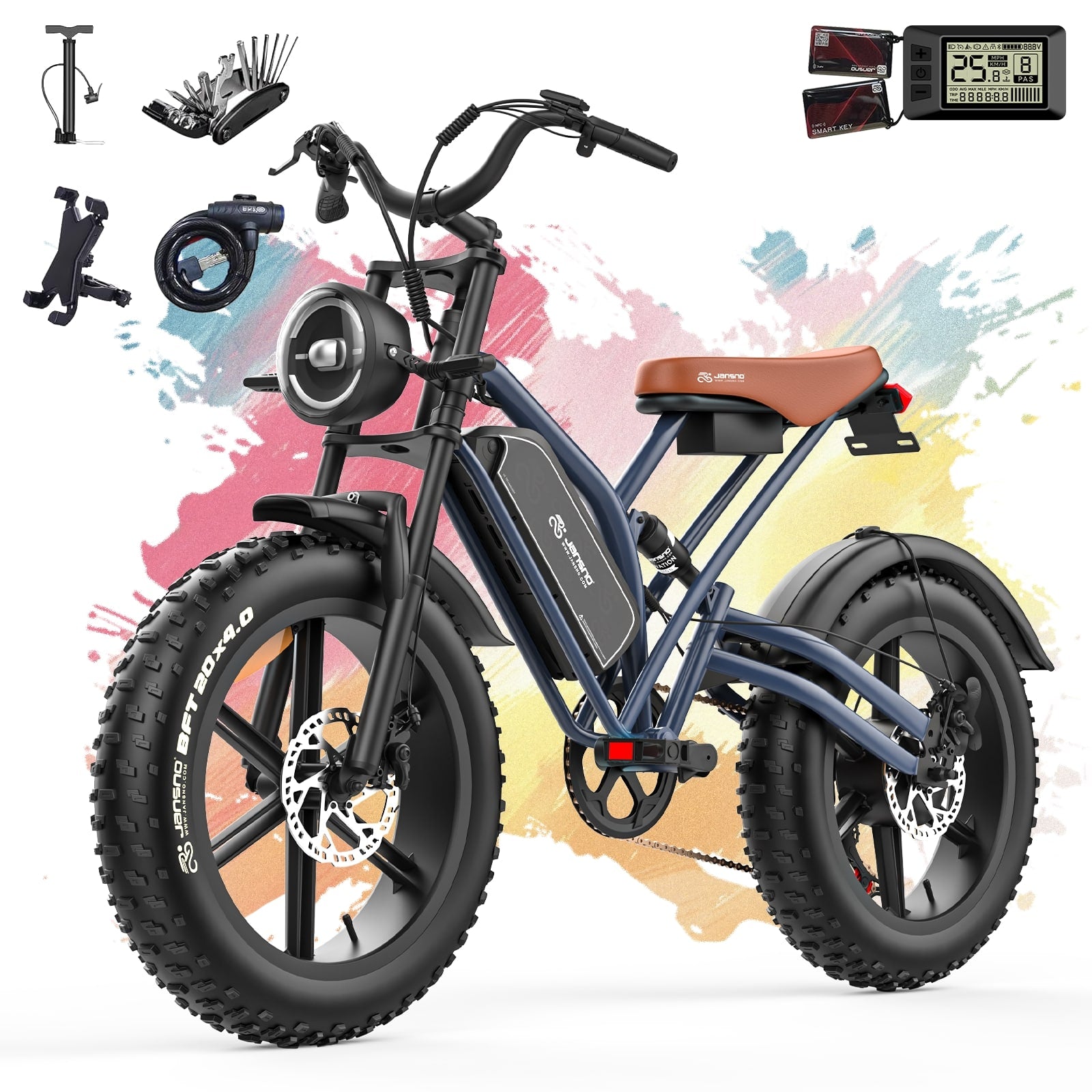 JANSNO X50 Fat Tire Electric Bike-1