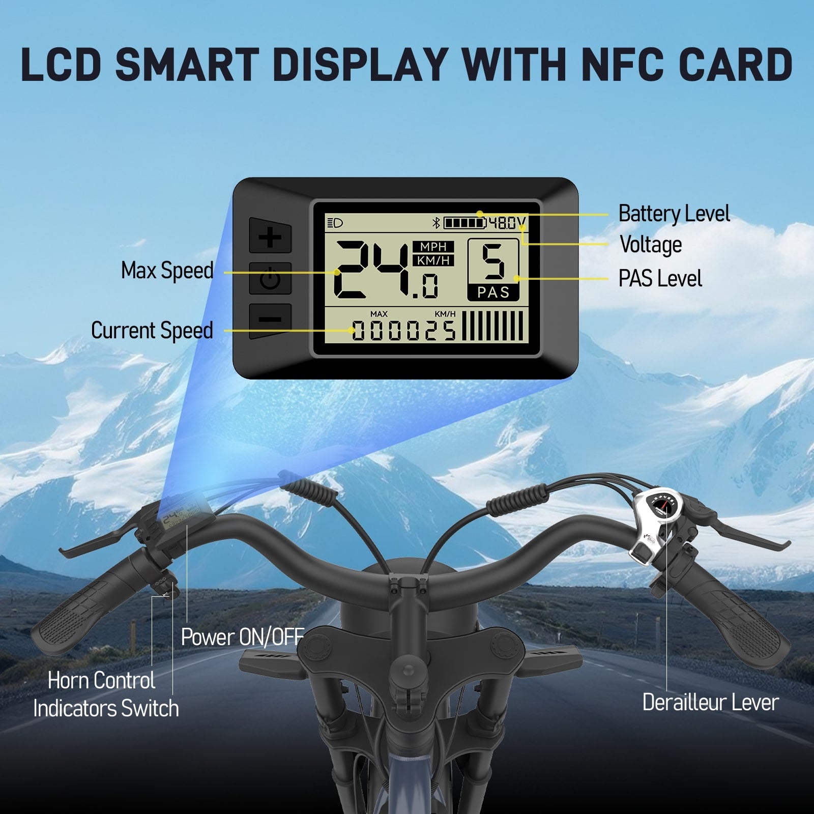 JANSNO X50 Fat Tire Electric Bike-10