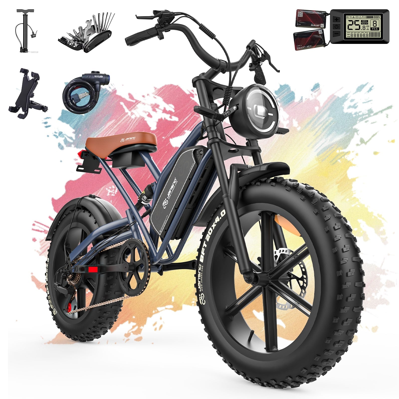 JANSNO X50 Fat Tire Electric Bike-3