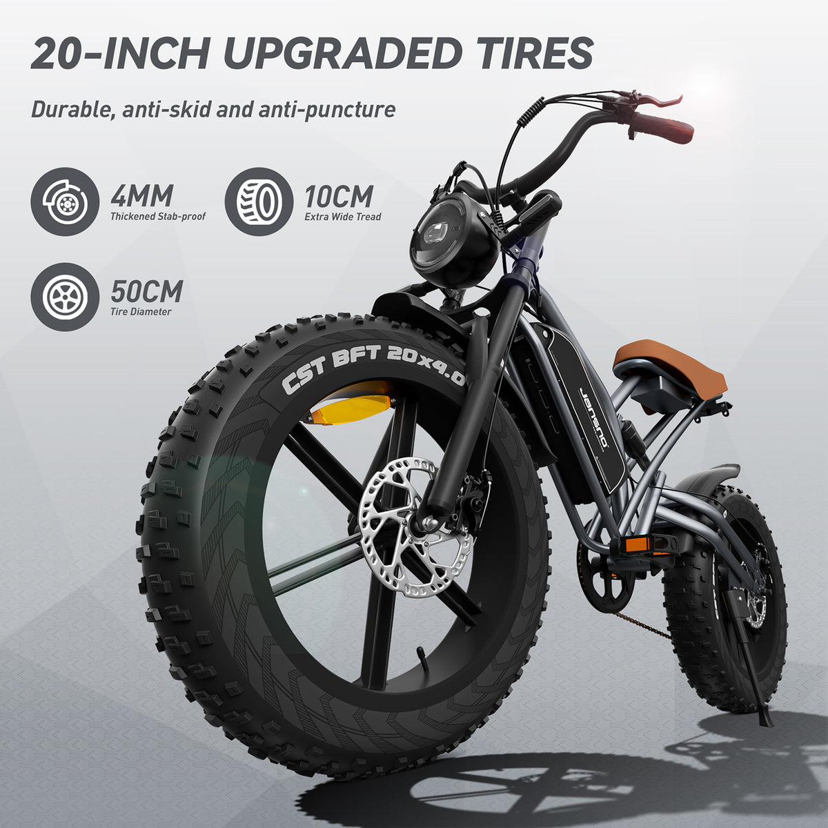 JANSNO X50 Fat Tire Electric Bike-3