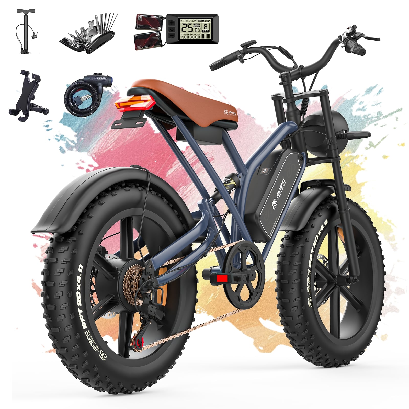 JANSNO X50 Fat Tire Electric Bike-5