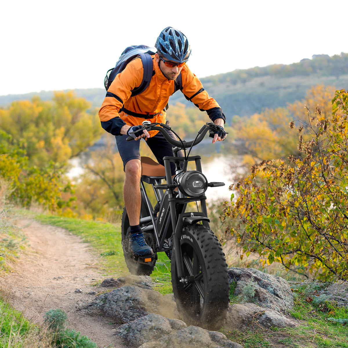 JANSNO X50 Fat Tire Electric Bike for Adults,NFC Display