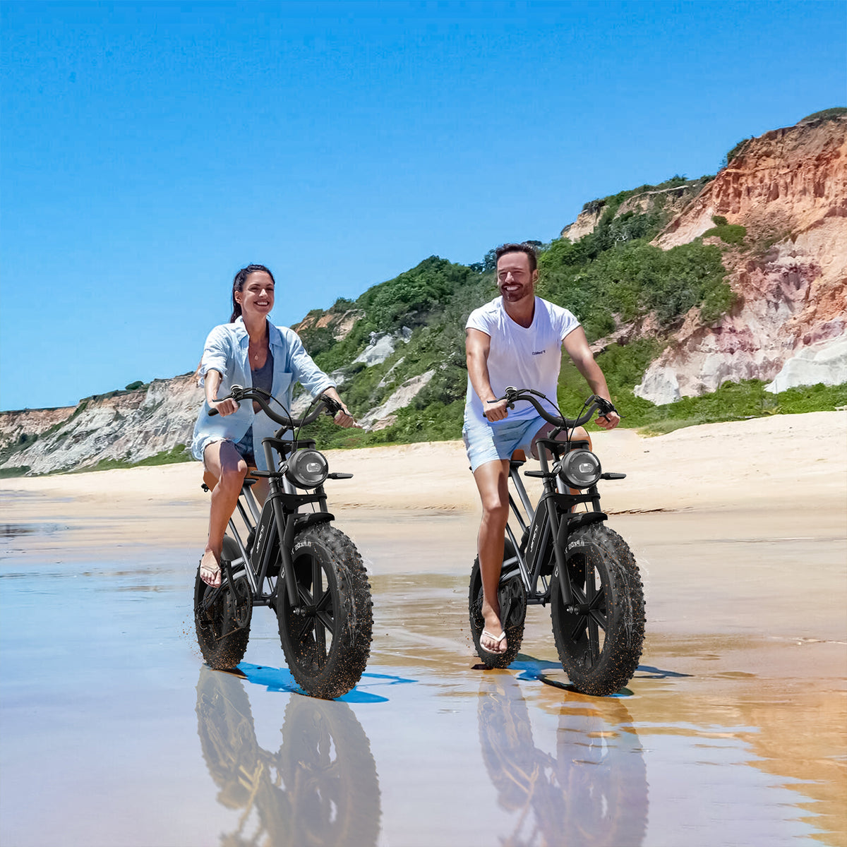 JANSNO X50 Fat Tire Electric Bike for Adults,NFC Display