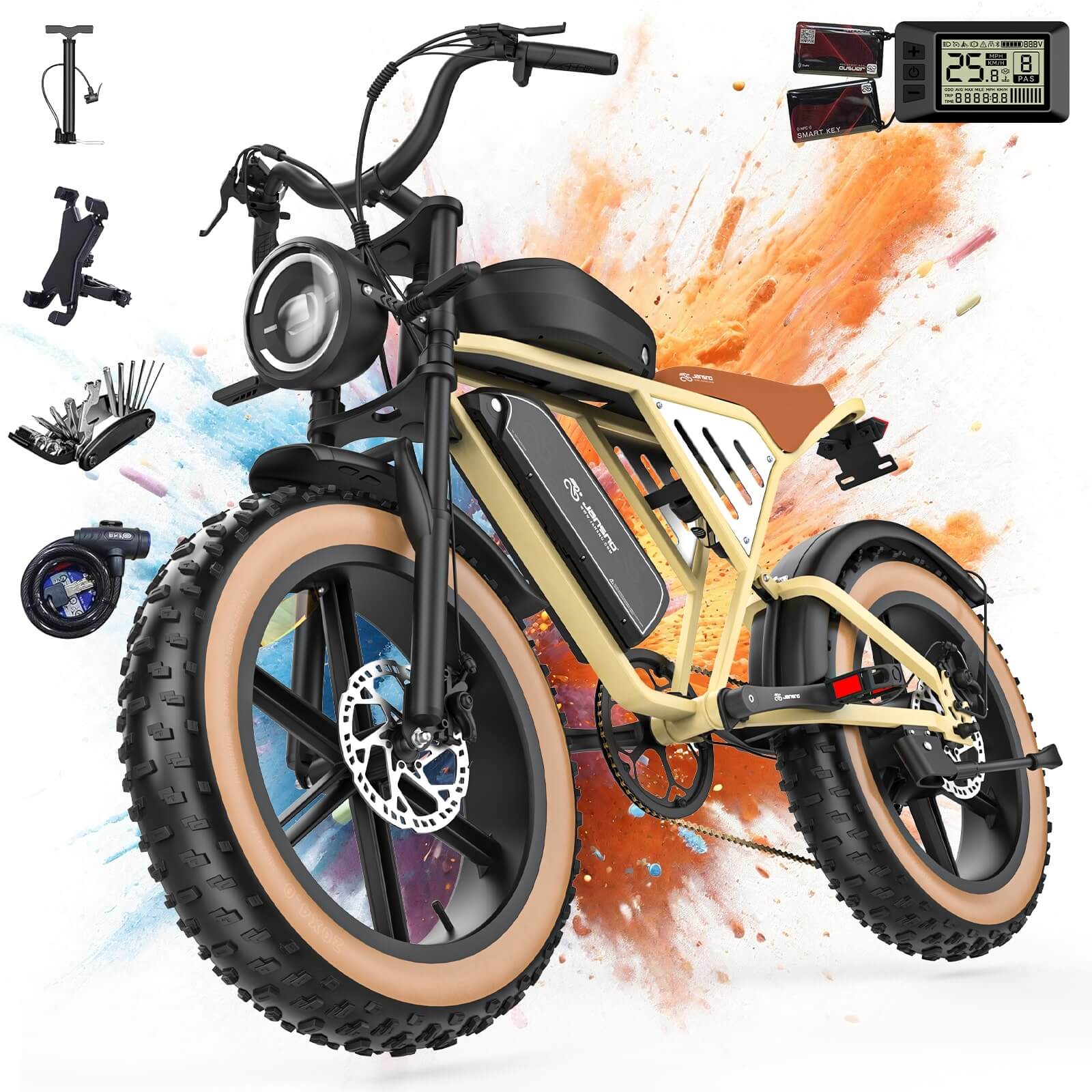 Jansno X70 Long Range Dual Battery Electric Bike